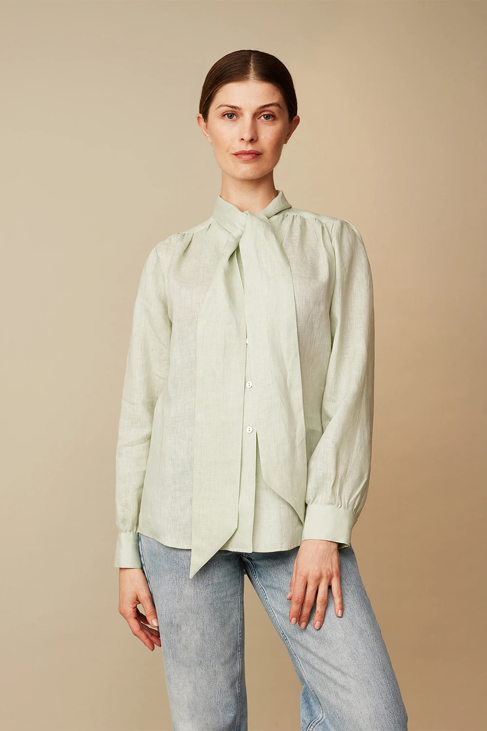 Blusa lazo lino